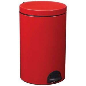 Photo de ROSSIGNOL Poubelle à pédale 20 L Rouge Carmin - Élora