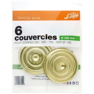 Photo de LE PARFAIT Lot 6 couvercles 100 mm pour terrines - Familia Wiss