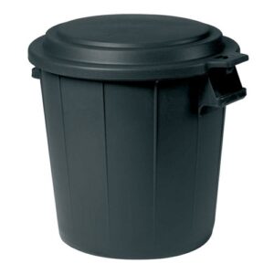 Photo de EDA Poubelle immeuble 50l noir+couvercle