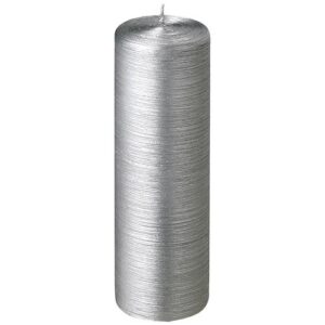 Photo de LA FRANCAISE Bougie pillier argent ht 250 mm