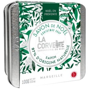 Photo de LA CORVETTE Coffret cube savon de Noël sapin 100 g + boîte