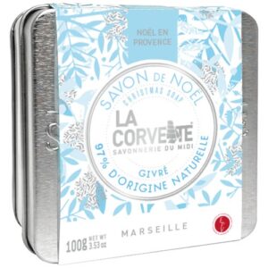 Photo de LA CORVETTE Coffret cube savon de Noël givré 100 g + boîte