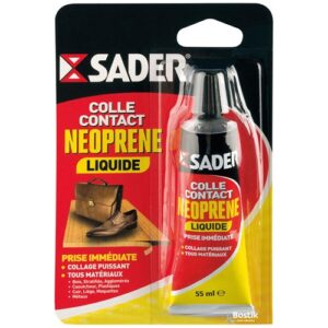 Photo de SADER Colle contact néoprène multi-usages - liquide - transparent - 55 mL