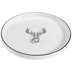 Photo de TABLE ET COOK Assiette plate 27 cm Cerf - Origami