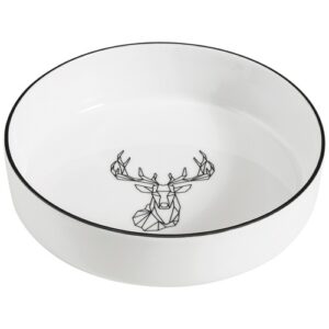 Photo de TABLE ET COOK Assiette creuse 19 cm Cerf - Origami