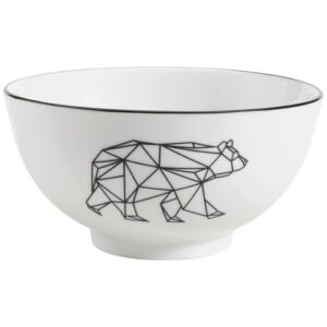 Photo de TABLE ET COOK Bol déjeuner 15 cm Ours - Origami