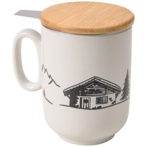 Photo de TABLE ET COOK Tisanière 45 cl Blanche - Montagne
