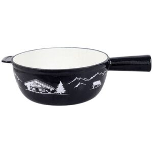 Photo de TABLE ET COOK Poêlon à fondue 24 cm Noir - Montagne