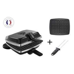 Photo de LAGRANGE Gaufrier Noir - Super 2 + pic à gaufres - 039126
