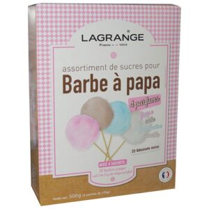 Photo de LAGRANGE Assortiments de 4 parfums de sucre pour Barbe à papa - 500 g