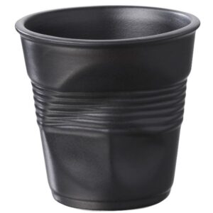 Photo de REVOL Gobelet 8 cl Noir Satiné - Froissé