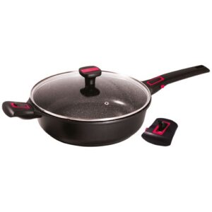 Photo de BAUMALU Sauteuse 28 cm avec couvercle - Granit Pro