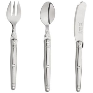 Photo de JEAN DUBOST Set 3 couverts enfant - Laguiole Inox