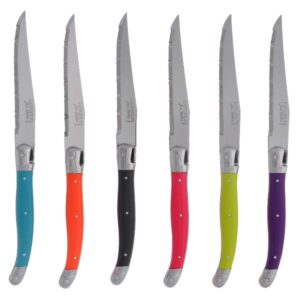 Photo de JEAN DUBOST Coffret de 6 couteaux à steak - Laguiole Tonic Mix