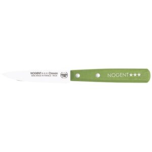 Photo de NOGENT Couteau Office 9 cm Vert Olive - Classic Bois