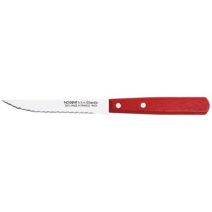 Photo de NOGENT Couteau à steak 11 cm Rouge Cerise - Classic Bois
