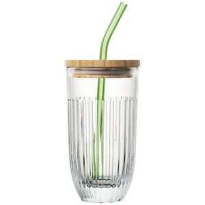 Photo de LA ROCHERE Coffret Verre à smoothie 43 cl avec paille - Ouessant