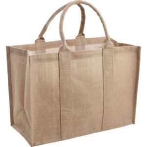 Photo de AUBRY GASPARD Sac en jute plastifiée l46 Beige