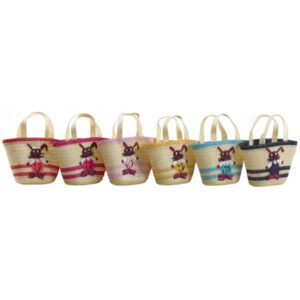 Photo de AUBRY GASPARD Cabas enfant paille coloris assortis