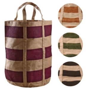 Photo de AUBRY GASPARD Sac géant en jute - motif bayadère - 4 coloris ass