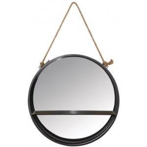 Photo de AUBRY GASPARD Miroir métal 1 étagère d55