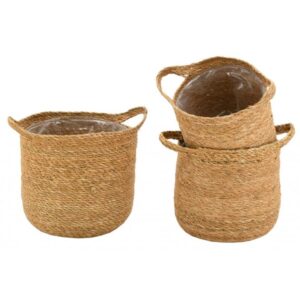 Photo de AUBRY GASPARD Série de trois cache-pots ronds 2ans dbl plastique