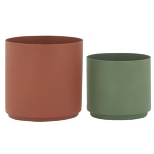 Photo de AUBRY GASPARD Série de deux cache-pots en métal peint