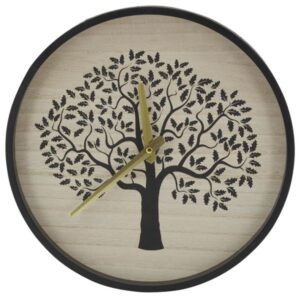 Photo de AUBRY GASPARD Horloge bois d30 métal arbre