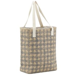 Photo de AUBRY GASPARD Sac lunch en jute naturel - dbl iso - motif Chakras l32