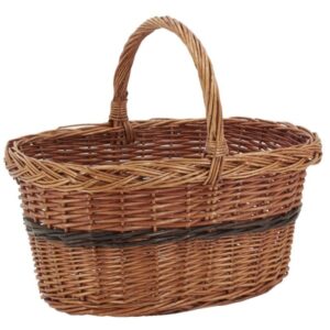 Photo de AUBRY GASPARD Panier à provisions osier buff l40 Lucette