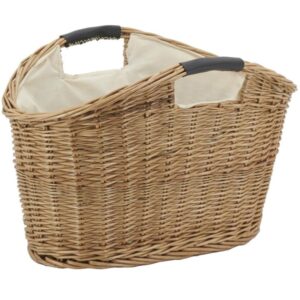 Photo de AUBRY GASPARD Porte-revues en osier buff l49 Brun dbl coton