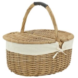 Photo de AUBRY GASPARD Panier osier l46 buff Brun dbl coton