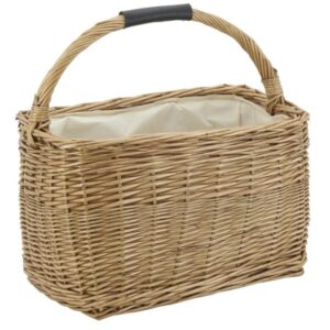 Photo de AUBRY GASPARD Panier rectangulaire en osier buff l38 Brun