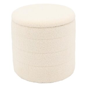Photo de AUBRY GASPARD Pouf/coffre en polyester dbl suédine beige