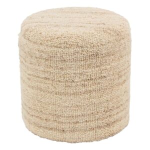 Photo de AUBRY GASPARD Pouf/coffre en laine mélangées dbl suédine beige