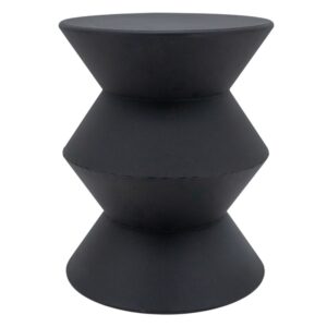 Photo de AUBRY GASPARD Bout canapé h46 cm métal Noir