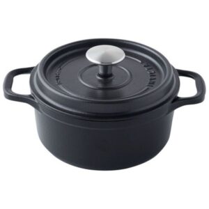 Photo de INVICTA Cocotte en fonte ronde 18 cm Noire
