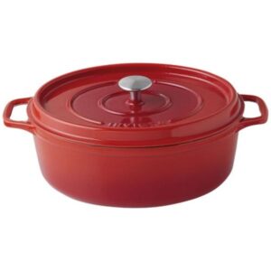 Photo de INVICTA Cocotte en fonte ovale 29 cm Rubis