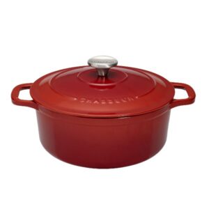 Photo de CHASSEUR Cocotte en fonte ronde 18 cm Rubis - Sublime