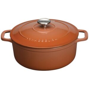 Photo de CHASSEUR Cocotte en fonte ronde 24 cm Chestnut - Sublime