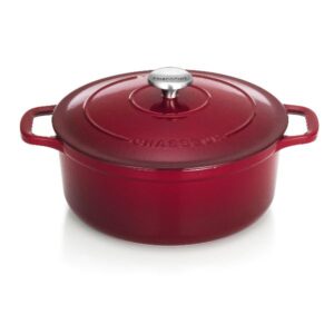 Photo de CHASSEUR Cocotte en fonte ronde 28 cm Wine - Sublime