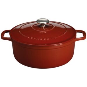 Photo de CHASSEUR Cocotte en fonte ronde 28 cm Érable - Sublime