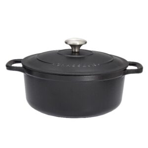 Photo de CHASSEUR Cocotte en fonte ronde 32 cm Noire - Sublime