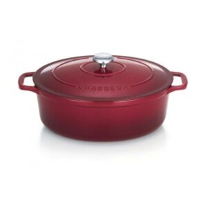 Photo de CHASSEUR Cocotte en fonte ovale 33 cm Wine - Sublime