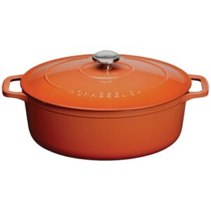 Photo de CHASSEUR Cocotte en fonte ovale 33 cm Chestnut - Sublime