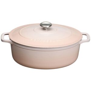 Photo de CHASSEUR Cocotte en fonte ovale 33 cm Champagne - Sublime