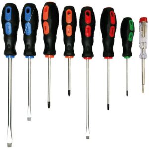 Photo de FISCHER DAREX Tournevis manches bi-matiere lot de 8