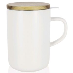Photo de OGOLIVING Tisanière 47.5 cl Blanche - Juliet