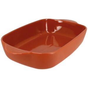 Photo de MENASTYL Plat à four rectangulaire 33 x 20 cm Terracotta - Octave