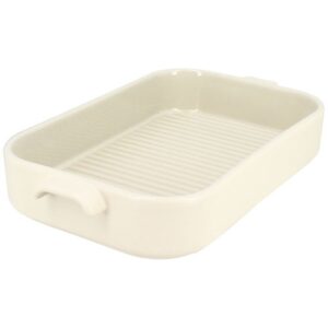 Photo de MENASTYL Plat à four grille rectangulaire 26.5 x 15 cm Beige - Octave